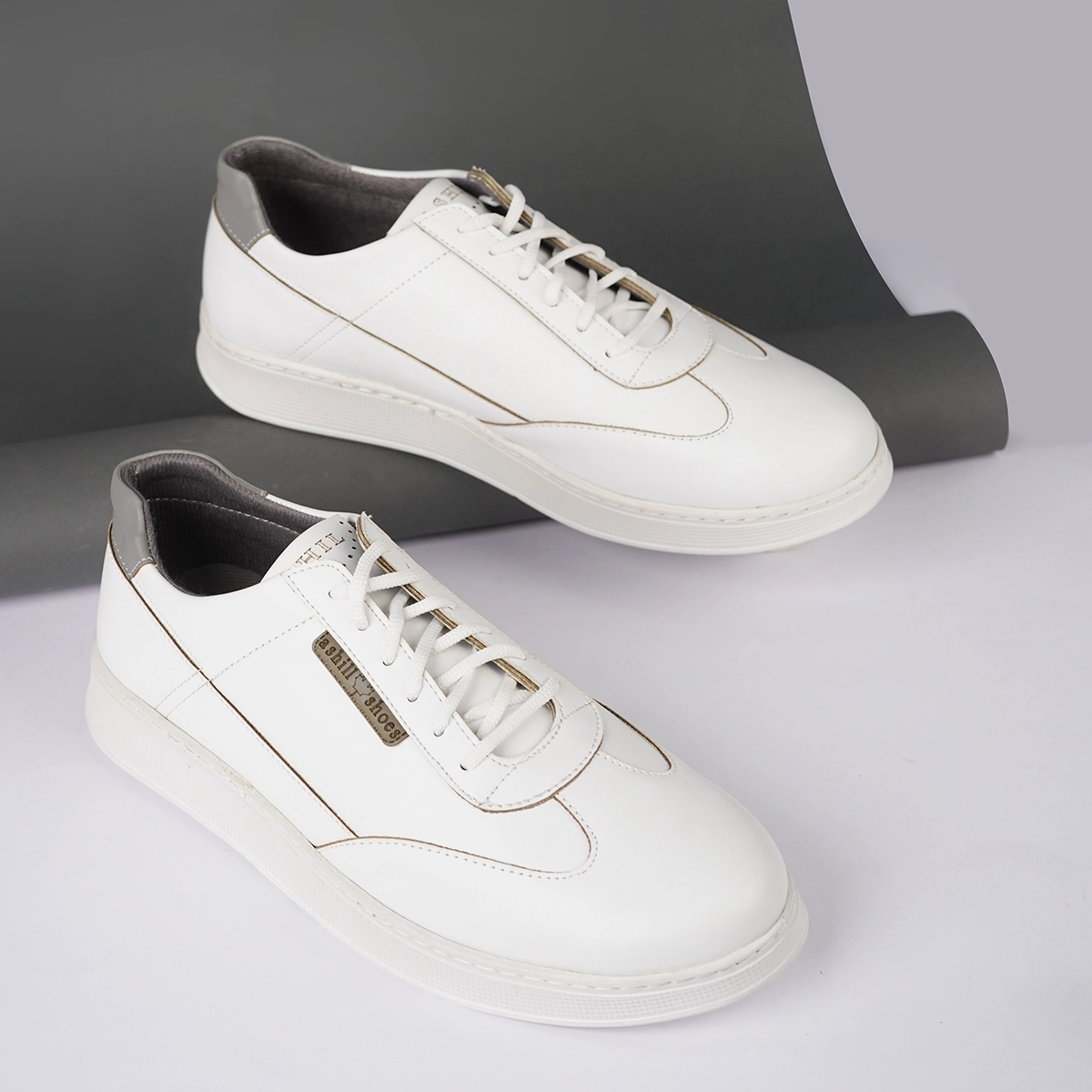 کفش تخت مردانه سفید مدل Farhad