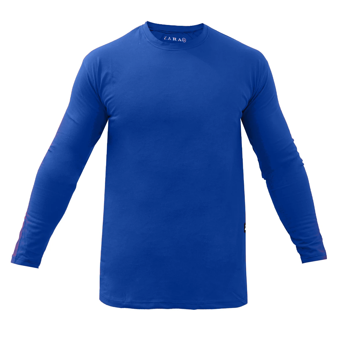 تیشرت آستین بلند آبی مردانه مدل Vala