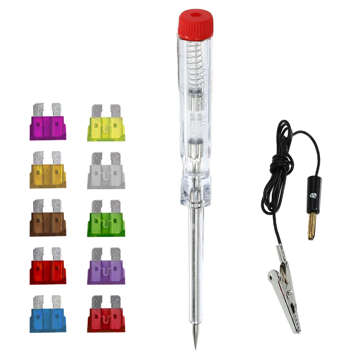 کیت تستر فیوز خودرو به همراه 10 فیوز یدک