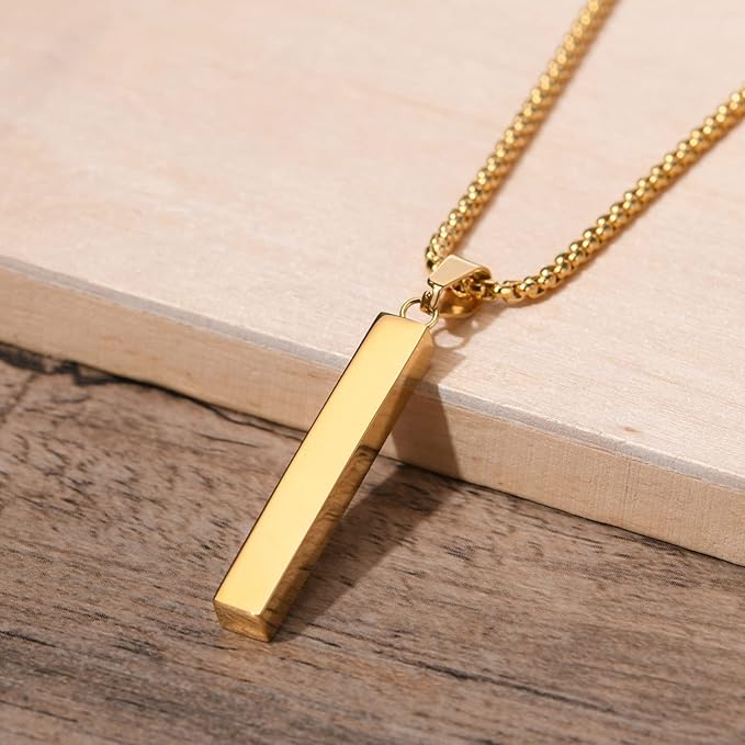 گردنبند مکعب عشق طلایی