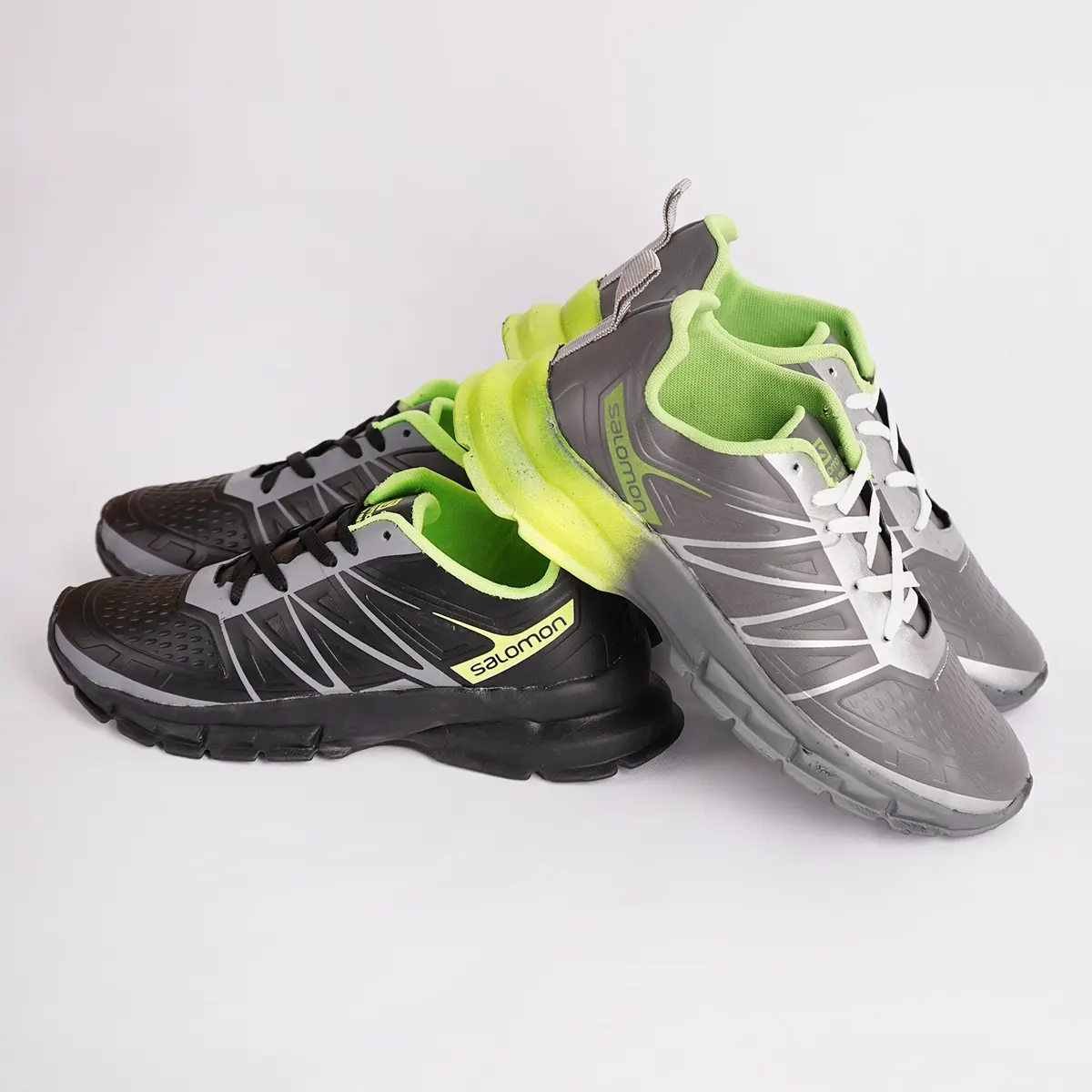 کفش ورزشی مردانه طوسی سبز مدل Simba