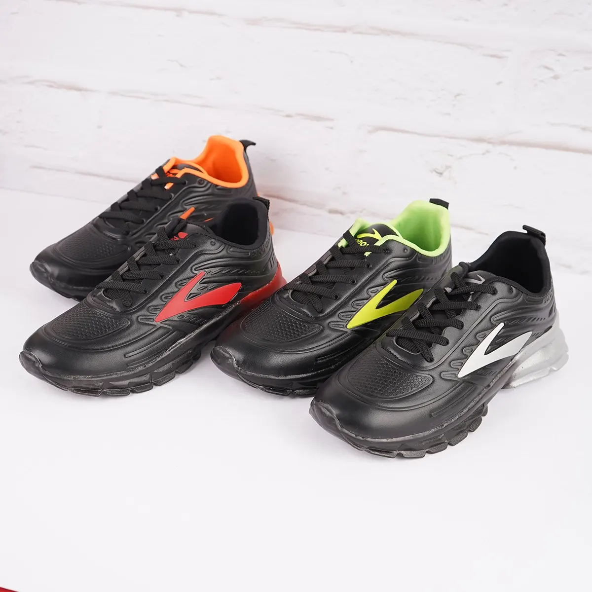 کفش ورزشی مردانه مشکی نارنجی مدل P802