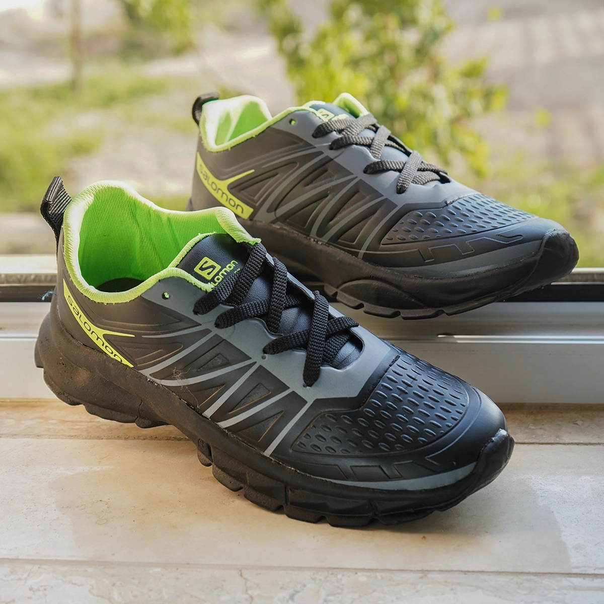 کفش ورزشی مردانه مشکی زیره مشکی مدل Simba