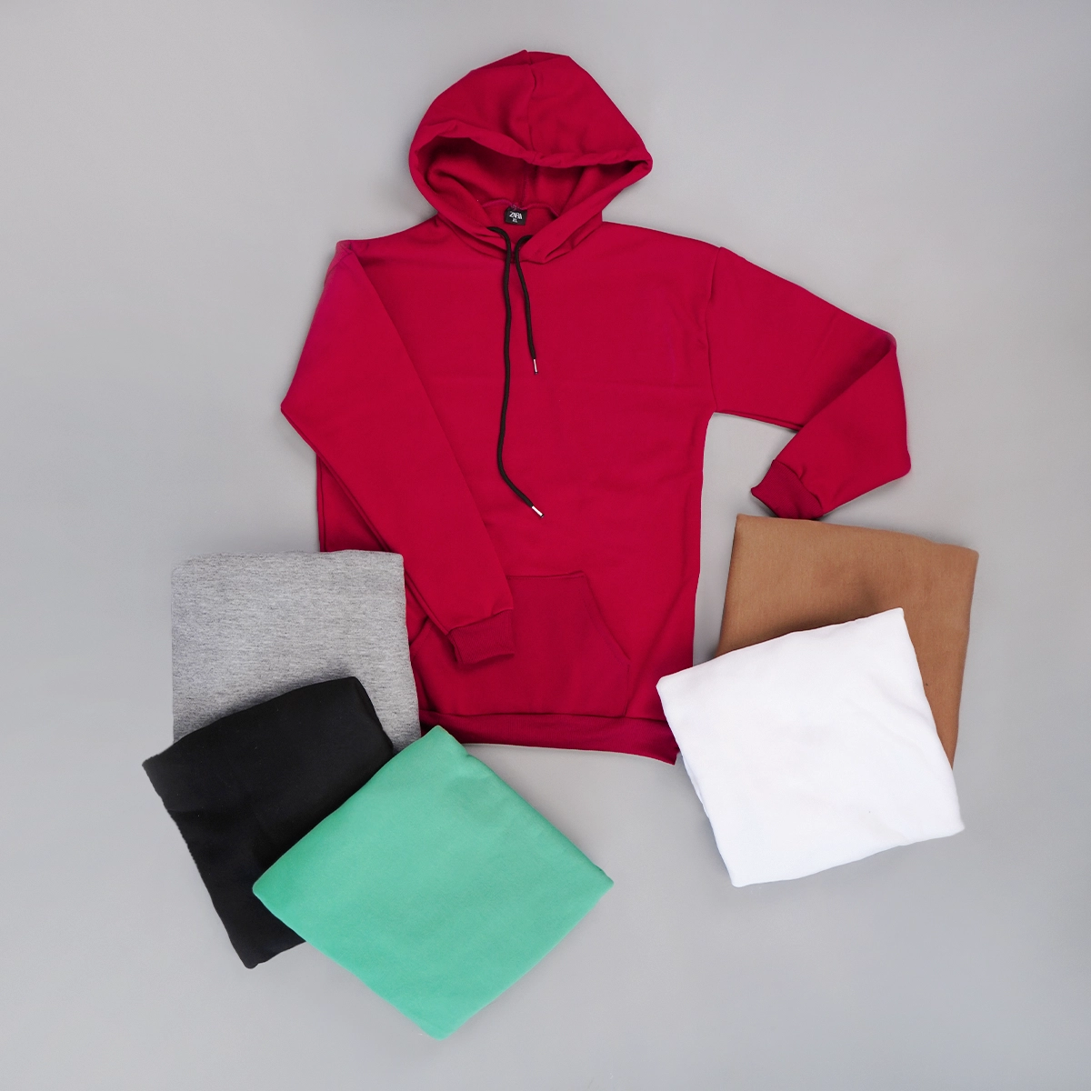 هودی بیسیک نخودی مردانه مدل F71