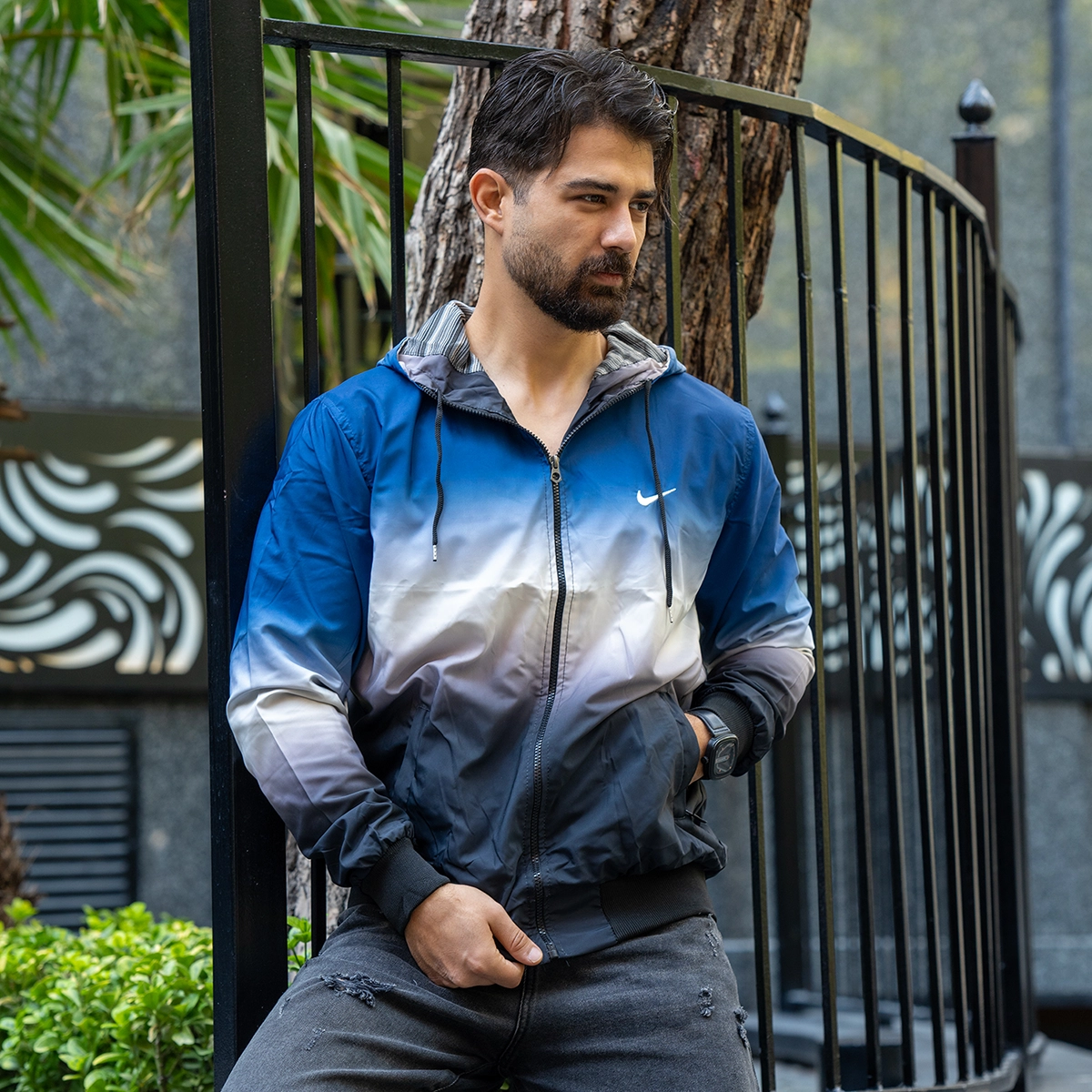 کاپشن نایک مردانه آبی مدل Savino