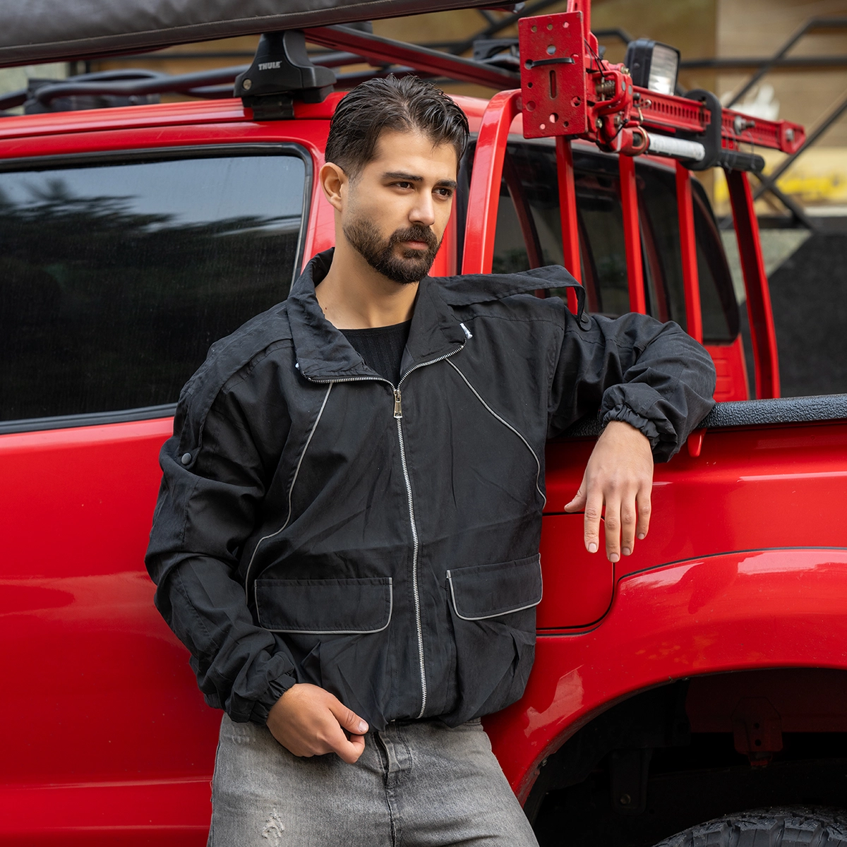 کاپشن میکرو مشکی مردانه مدل Panama