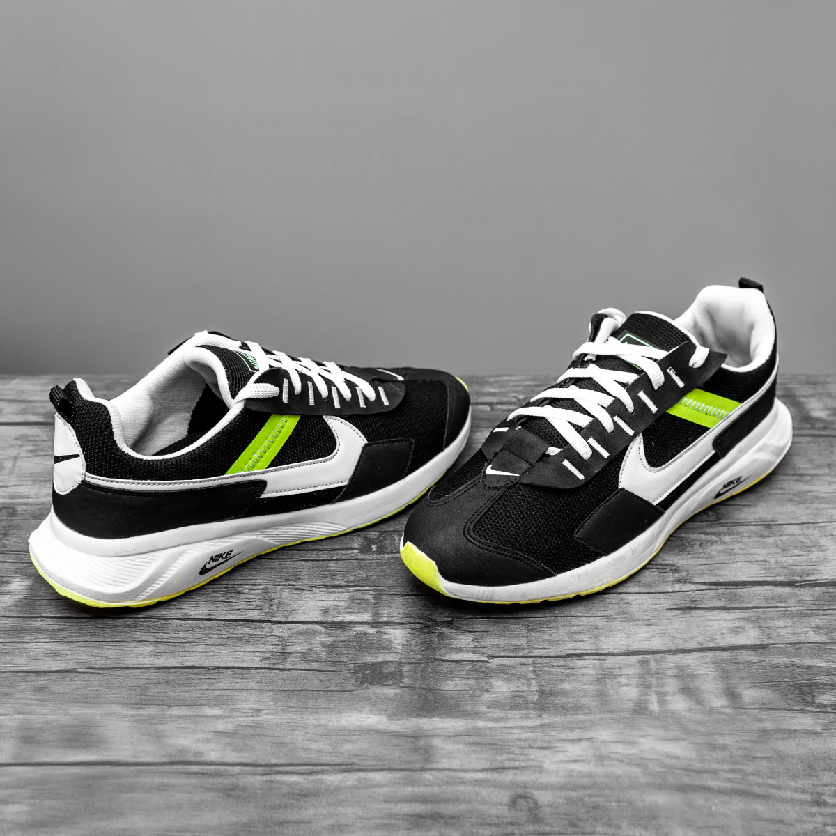 کفش ورزشی Nike مردانه مشکی سبز مدل Palini