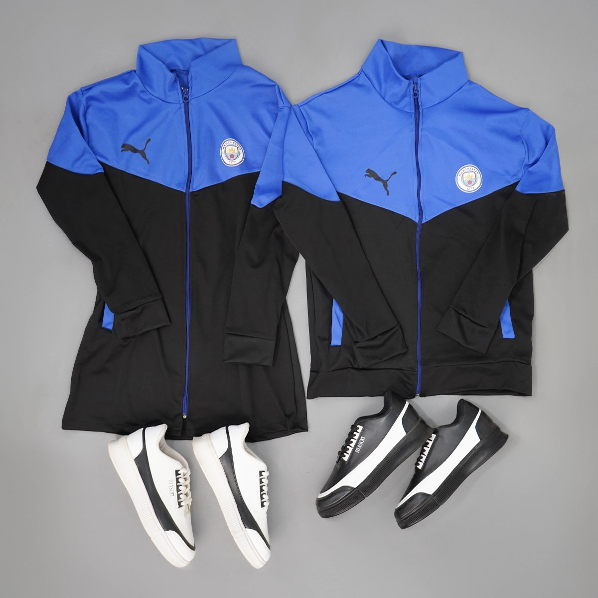 ست دو نفره سوییشرت آبی مشکی مدل Puma