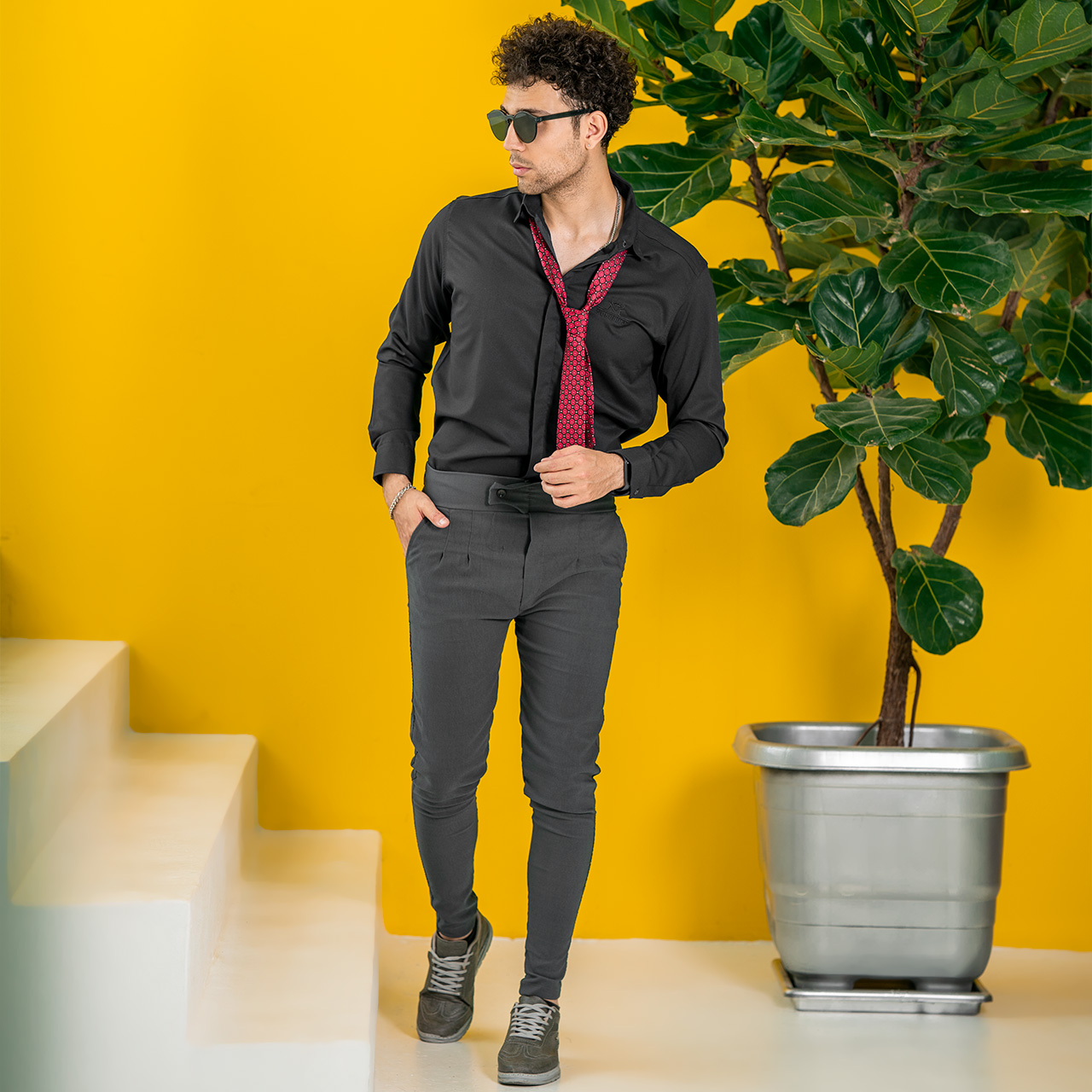 شلوار اسلش مردانه ARIF (طوسی )