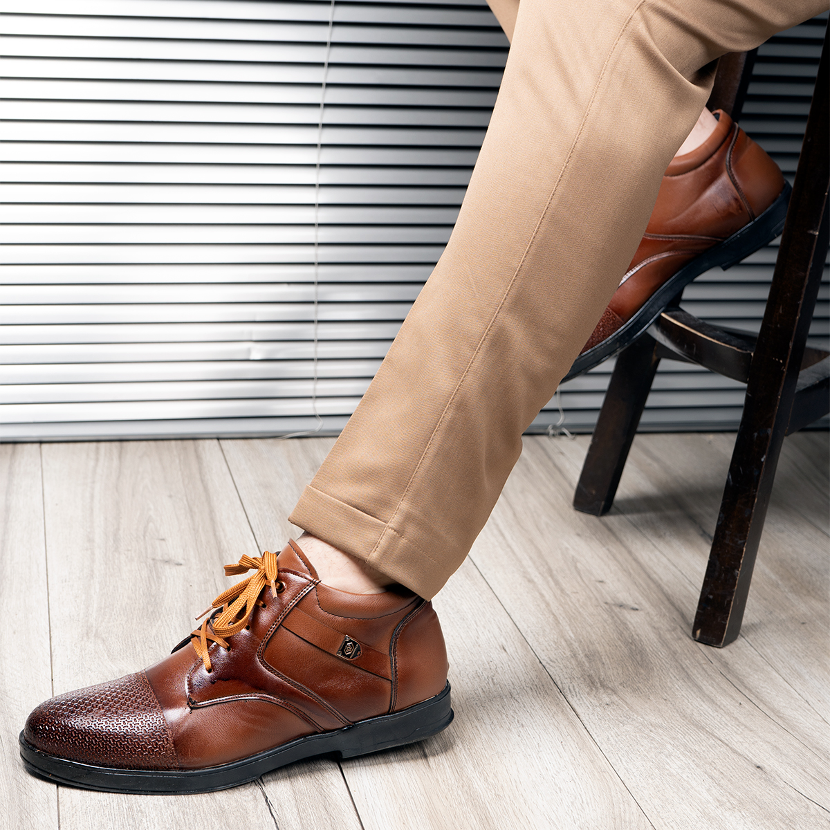 کفش مردانه قهوه ای مردانه مدل Artosh