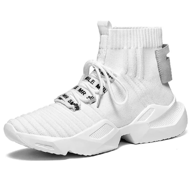 کفش ساقدار مردانه سفید مدل Sasan