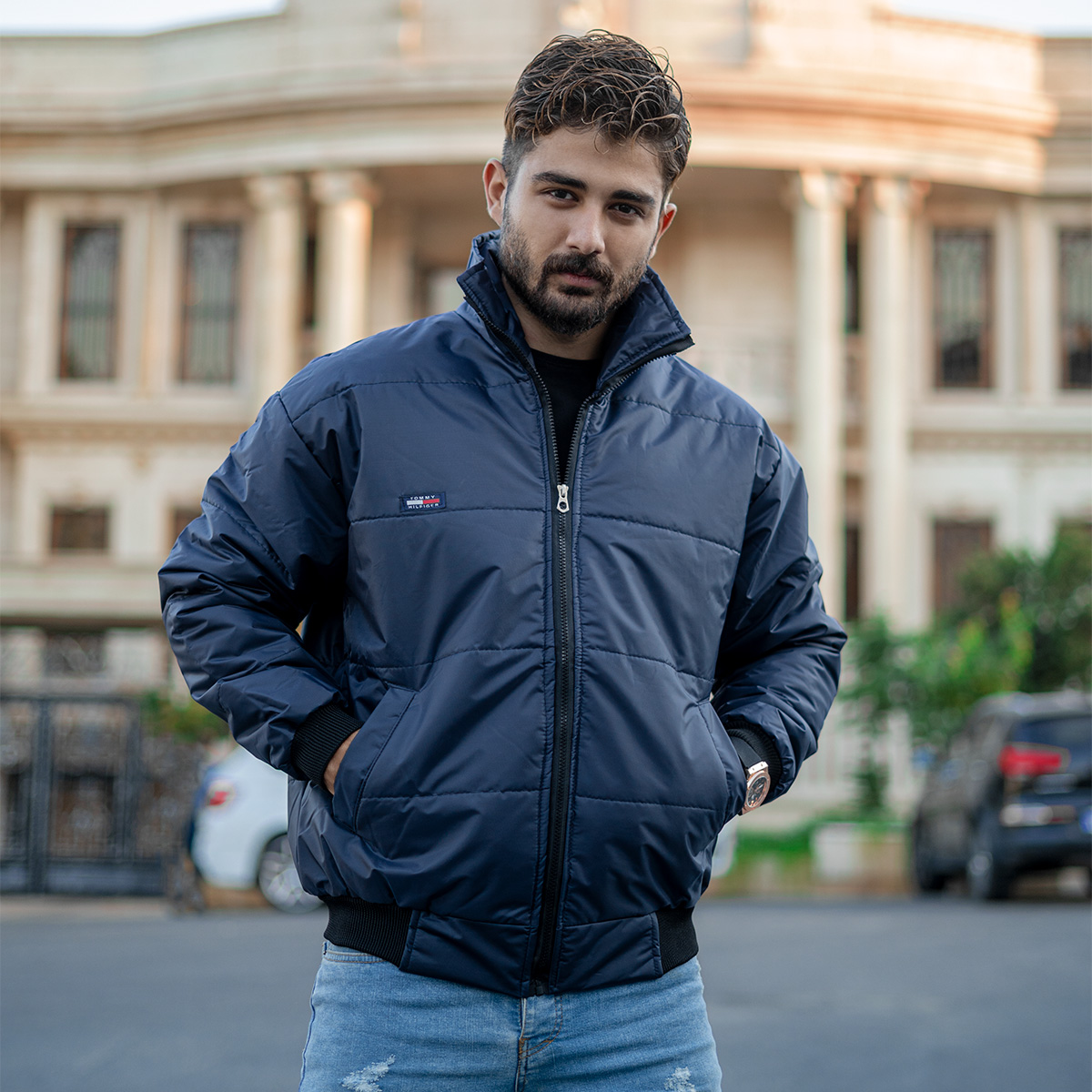 کاپشن مردانه مدل arshan رنگ سرمه ای