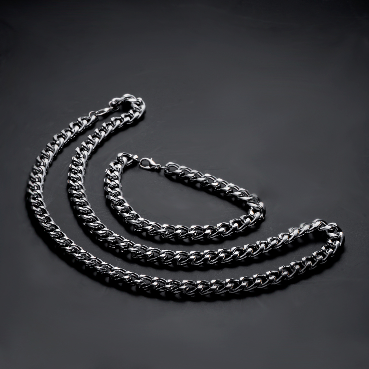 نیم ست Cartier مردانه نقره ای مدل Zoris