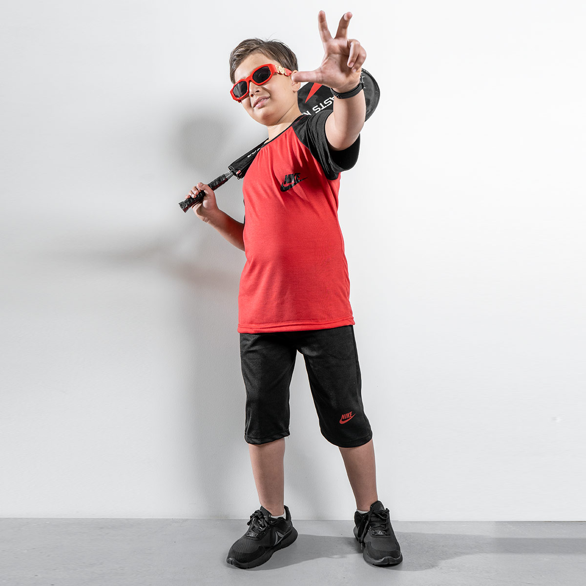 ست تیشرت شلوارک Nike بچگانه مدل z 130