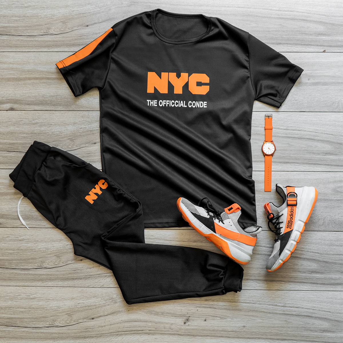 ست تیشرت شلوار NYCمردانه مدلRonin