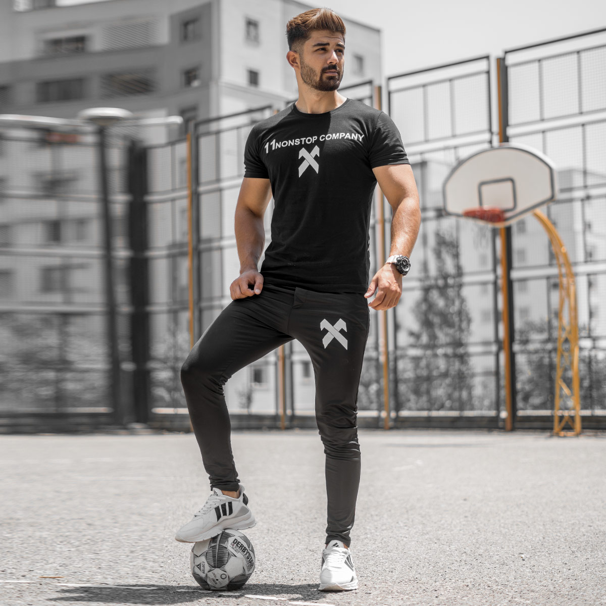 ست تیشرت شلوار 11Nonstop Company مردانه مدلHanky