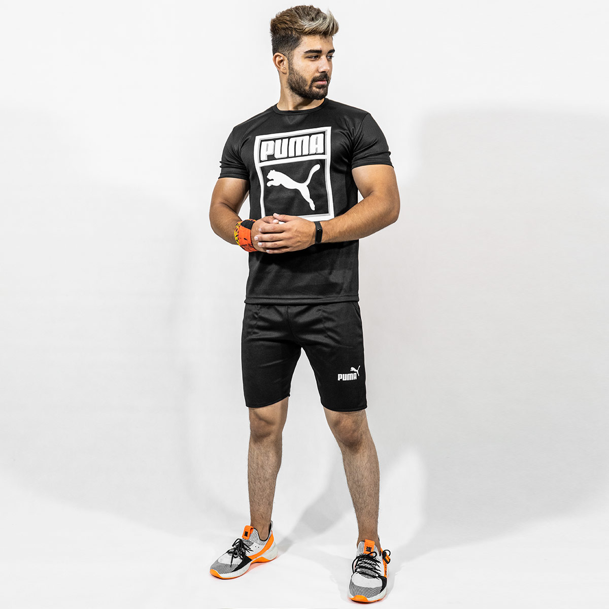 ست 3 تیکه Puma مشکی مردانه مدلAtraz