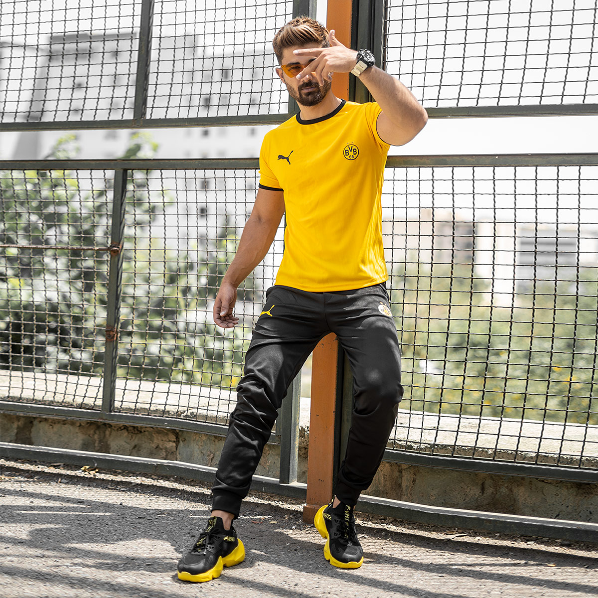 ست تیشرت شلوار دورتموند مردانه مدل Kaveh