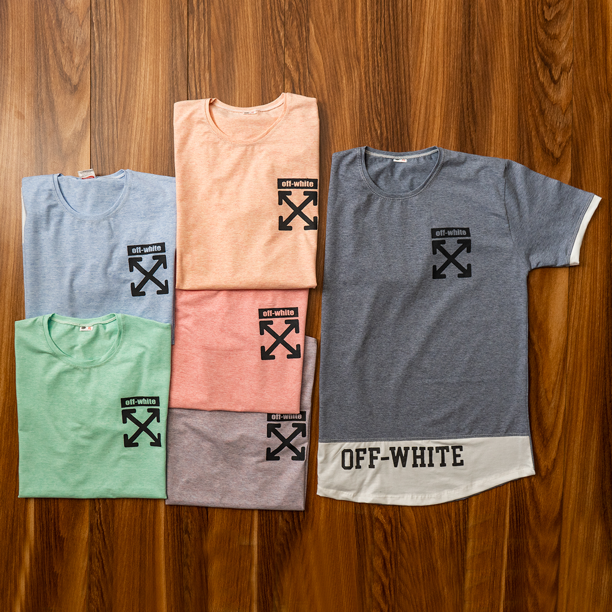 تیشرت Off-White مردانه سبز مدل Clold